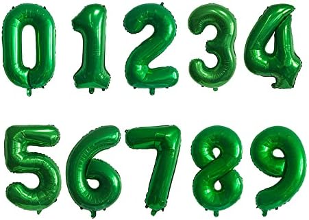 Чаунгфу Фудбал Роденден Декорации За Деца Момчиња Девојчиња Топка Тематските 14 Години Детска Декорација Број Балон, Фолија Зелен Балон