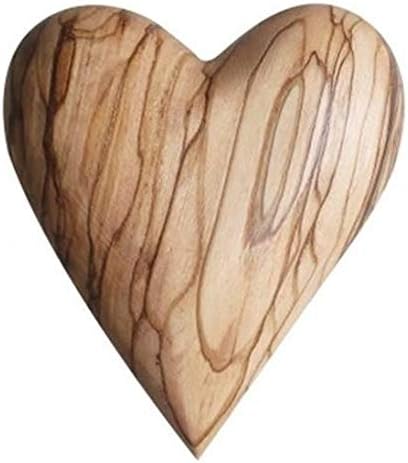 Славни производи големи 3 димензии рачно врежани срца од маслиново дрво, направени во Витлеем