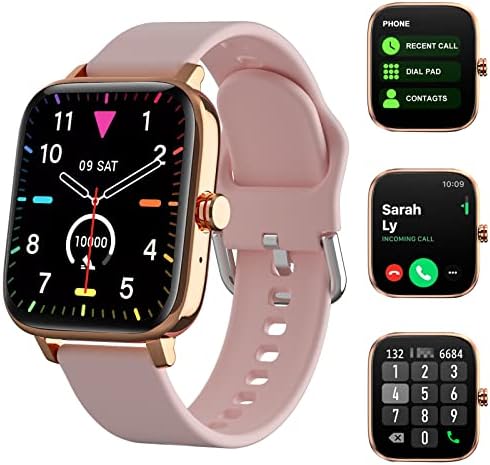 Tozdto Smart Watch For Men Women со текст и повик, 1,7 Подарок за смарт часовник на екран на допир со спортски режими и педометар, часовници