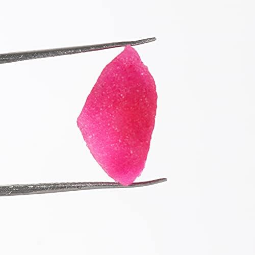 9.9 КТ. Ruby Gem сертифициран груб сурова лековита кристал камен црвена боја Ruby Crystal Wicca & Reiki Crystal Healing GA-256