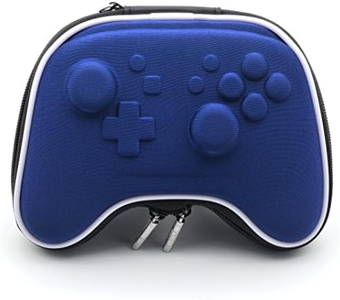 E-Mods Gaming Blue Carry Case Eva Hard Protective Case Case за Nintendo Switch Pro контролори