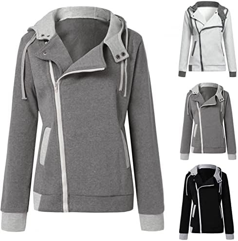 Cutените случајни качулки за палто со долги ракави со палто со џебна кошула 2022 тенок врвови за надворешна облека од туника