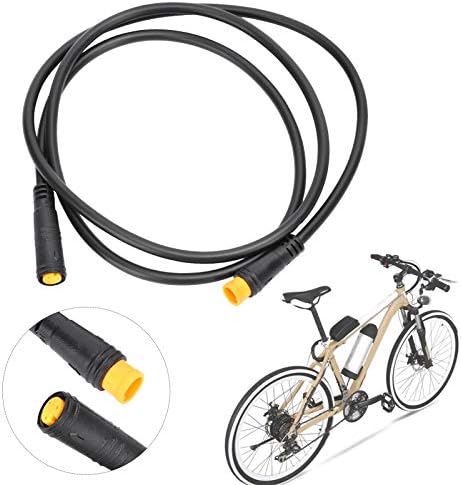 Приклучок За Кабел За Електричен Велосипед VGEBY, 87cm/34.3 Во Водоотпорен 3pin Кабелски Конектор Продолжен Кабел Електричен Велосипед