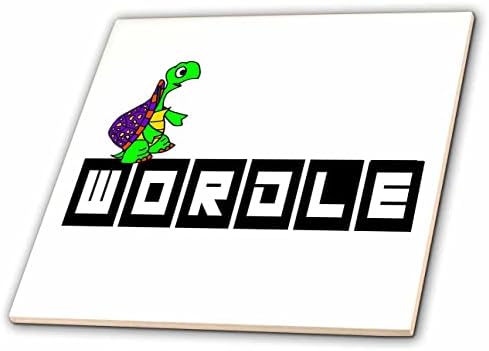 3dRose Симпатична Смешни Wordle Онлајн Збор Игра Текст Со Желка Игра На Зборови-Плочки