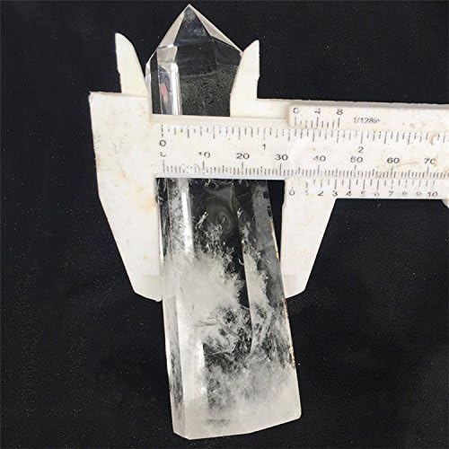 Кристални кристални кристали на LGW, сет од 3 полирани чисти кварцни кристални точки, стапче, единечна завршена точка, фацетирана призма рок кварц камења, 4-4,5 инчи
