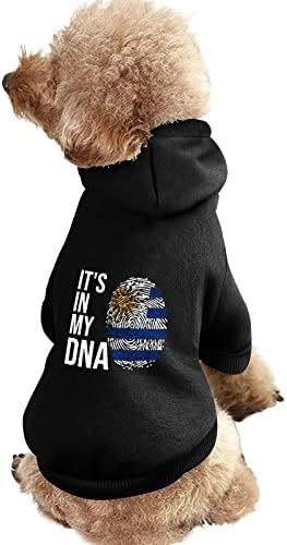 Тоа е во мојата ДНК уругвајско знаме кучиња худи пуловер, џемпер облека за миленичиња облека со качулка, облеки за кучиња и мачки