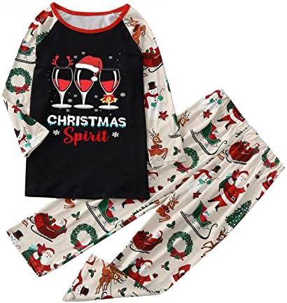 Божиќни пижами Сето вратот врвови pjs Постави Пансхом Божиќна семејство семејство пижами поставува Божиќ