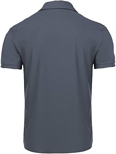 V Valanch Mens Polo кошули со кратки ракави Влага влага за голф Поло атлетски кошула кошула тениска маица врвови