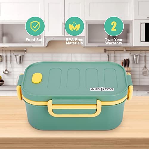 Airkoos Bento кутии за возрасни, Bento Bunch Box за деца-2-степени затегнати докази за истекување на делот за ручек, контејнери за храна за оброк,