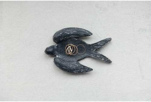 Креативна Соработка Декоративни Леано Железо Потресени Црна Птица Јадење