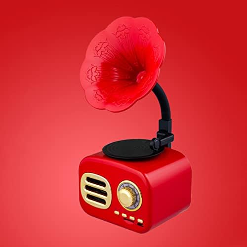 LingTang Retro Bluetooth звучник преносен мини безжичен грамофон звучник со TF слот преносен