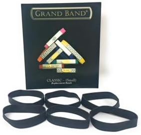 Grand Band Black Replace Rands за клипот за гумени пари - 6 пакет, минималистички паричник