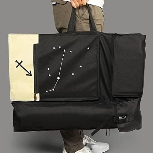 Yfwjd Ретро сликарска торба Мултифункционална ранец со двојно рамо водоотпорна алатка за складирање на скици на отворено