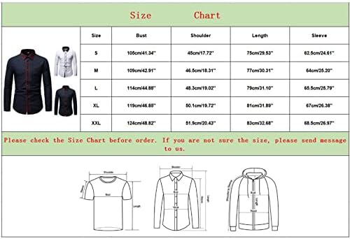 Ubst 2022 Нови кошули за мажи, копче со долг ракав со долги ракави надолу во кошули Блок Блок крпеница Бизнис Обични кошули врвови