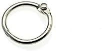20 парчиња прстени за врзивно врзување на лисја, прилепување на заклучување на заклучување на прстенот