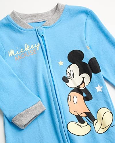 Mickey Micke Muse Romper на Disney Baby Boys - 2 пакет за спиење n 'Play Footed Coverals