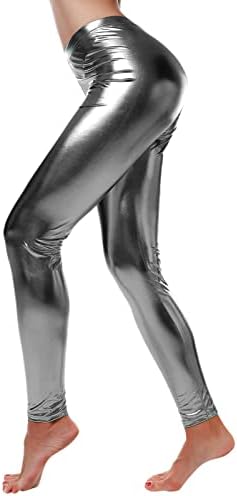 Faux PU кожни хеланки за жени со високи половини затегнат задникот за лифти панталони секси слаби хулахопки панталони
