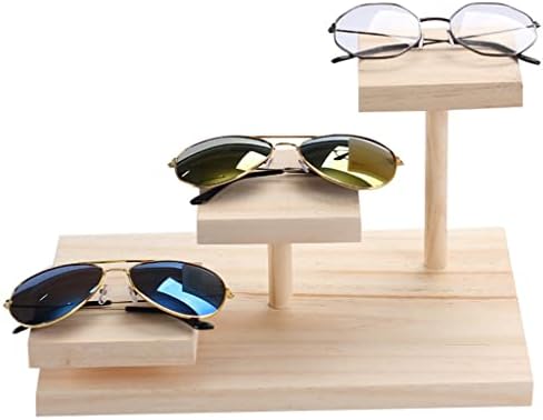 Волтута 3-слоеви на очила за цврсто дрво за очила за очила за сонце, решетки за накит, решетката за отпадоци, приказ на полици