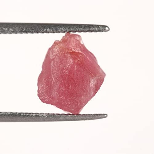 GemHub Raw Rough Rough Pink Tourmaline Natural Healing Crystal 2,55 CT лабав камен за повеќекратни намени