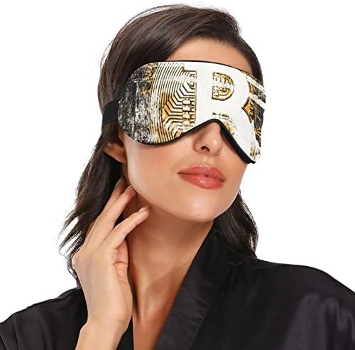 Unisex Sleep Eye Mask Retro-Bitcoin-Bit-Bit-Coin Night Sleep
