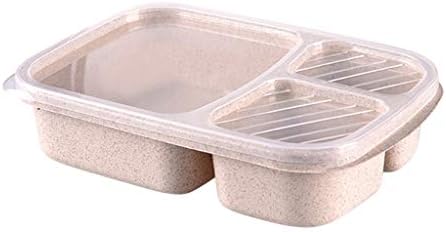 55леф3 Кутија За Ручек Еднократно 3-Оддел Пластични Поделени Кутии За Контејнери За Складирање Храна