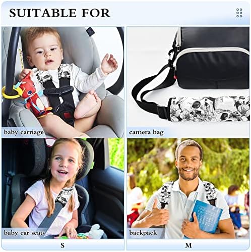 Капак на Безбедносниот Ремен на Черепот 2 парчиња Меки Навлаки За Безбедносни Ремени За Деца Капак За Вратот На Седиштето На Автомобилот