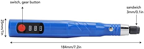 Резба пенкало, електрично пенкало за гравирање без безжично 3 прилагодливо USB -полнење за стакло
