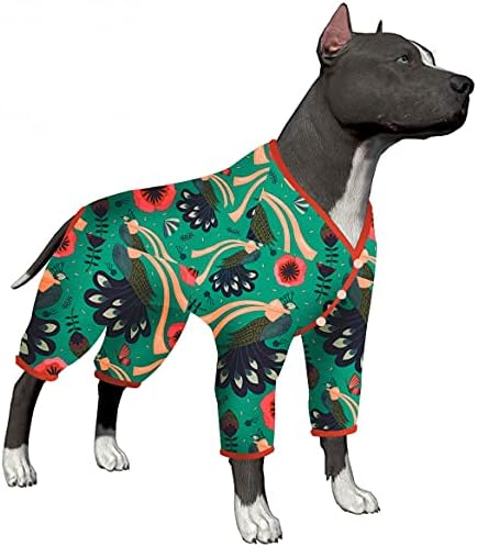 Ловинпет XL Кучешки Пижами За Големи Кучиња-Кошула За Ослободување Од Анксиозност Кај Миленичиња, Облека За Кучиња За Заштита ОД УВ, Удобна