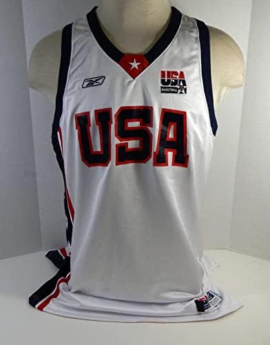 2004-05 Тим САД кошарка празна игра издадена Бела Jerseyерси 46+4 DP20267 - НБА игра користена