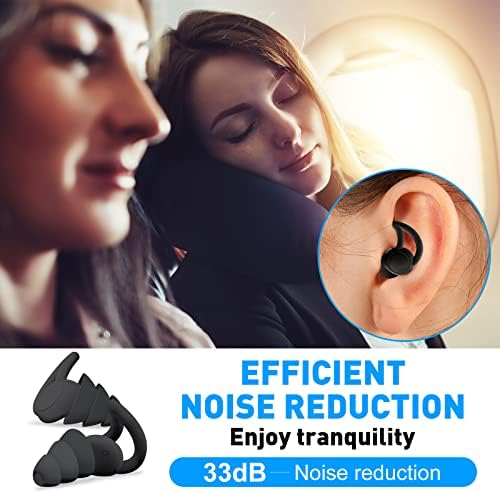 Ушите приклучоци за откажување на бучавата за спиење, откажување на супер бучава за спиење, 'рчење, работа, патување и сите гласни настани