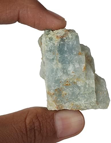GemHub 347,7 CT Природно грубо сурово аква небо Аквамарин лабав скапоцен камен за трескање, кабинирање, заздравување на кристали, декор