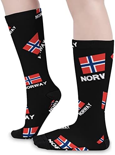 ПЛЕВЕЛ Норвешка Национална Гордост Норвешка Знаме Екипажот Чорапи Новина Смешни Печати Графички Повик Умерена Дебелина За Пролет Aut &Засилувач;