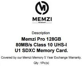 MEMZI PRO 128gb Класа 10 80MB / s Sdxc Мемориска Картичка За Олимп SH, SP Или Sz Серија Дигитални Камери