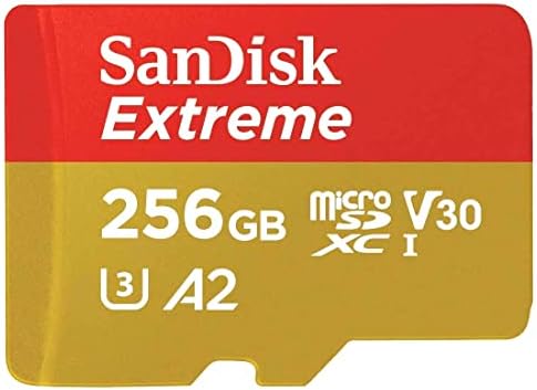 Sandisk 256gb MicroSD Екстремни Картичка За Gopro Работи Со GoPro Херој 10 Црна Камера UHS - 1 U3 / V30 A2 4k Класа 10 SDSQXA1-256G-GN6MN Пакет