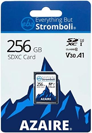 Сѐ Освен Stromboli 256gb Sd Картичка За Никон Камера Работи Со Никон Z50, Z5 Mirrless, D780 Дигитални Dslr Uhs Брзина Класа 3,