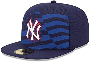 Нова ера MLB Unisex MLB 2015 AC 4 -ти јули starsвезди и ленти 59fifty вграден капа