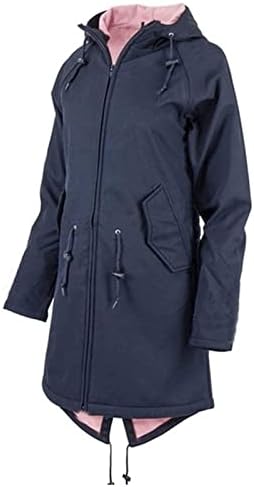 Prdecexlu работа зимски паркови жени со долг ракав класичен јакна Туника ветерноф цврста v вратот влече полиестер удобност