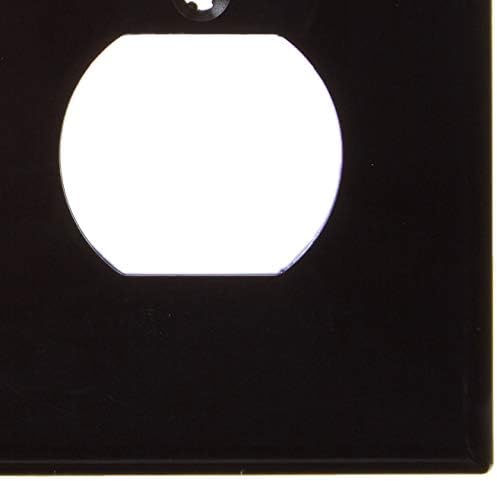 Левитон 80716-W 2-банда, 2-дулекс, стандардна најлонска wallидна плоча, wallид плоча, бела