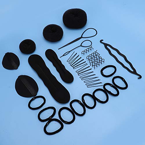 12 парчиња стилизирање на коса стилизирање на коса Поставете алатки за стилизирање на косата за дизајн на коса за алатка за плетенка