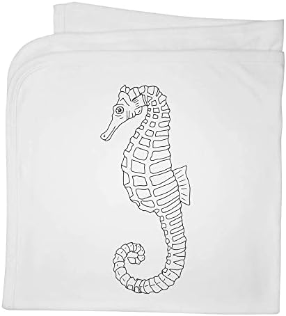 Azeeda 'Seahorse' памучно бебе ќебе/шал