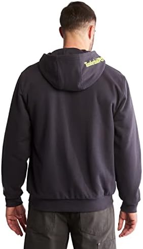 Timberland Pro Memer & Thall Honcho Sport Double Double Dultult up кошула со качулка (голема, морнарица/жолта, висока 3xL