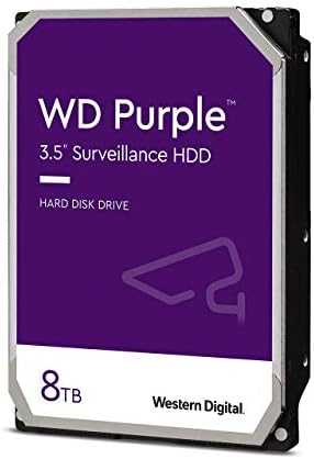 Западен Дигитален 8ТБ WD Виолетова Про Надзор Внатрешен Хард Диск HDD-SATA 6 Gb/s, 256 MB Кеш, 3.5 &засилувач; 8TB WD Виолетова
