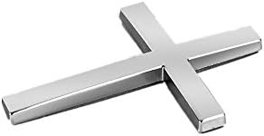Соропин 2 парчиња Универзален крст автоматско лого метално паста христијанско крст безбедносно декорација на автомобили стерео лого, сребро
