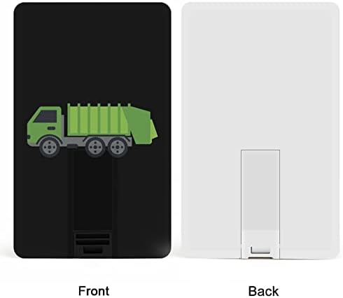 Зелен Камион ЗА Ѓубре USB 2.0 Флеш-Дискови Меморија Стап Кредитна Картичка Форма