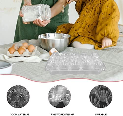 Ангоили 10 парчиња Пластични Картони Со Јајца Чист Држач за Јајца - пријателски Држач За Јајца Држач За Картон За Јајца Контејнер За Складирање