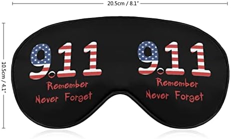 11 септември Запомнете Никогаш Не Заборавајте Маска За Очи Спиење Врзани Очи Со Прилагодливи Блокови За Ремени Светло Ноќно Заслепувач За Патување