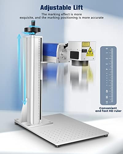 Машина за означување на ласерски ласерски ласерски влакна од 20W 7.9 x7.9 машина за означување на цврста состојба на цврста состојба за