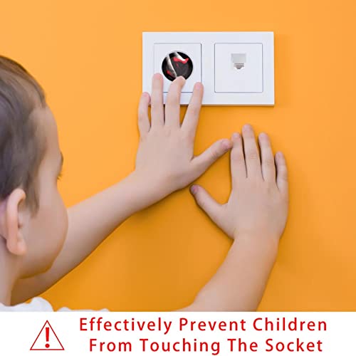 24 пакувајте ги безбедносните капаци за безбедност на електричен заштитник за бебиња за безбедност на приклучокот за излез на бебето, опфаќа црвени високи потпетиц