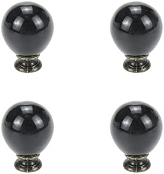 Kumgrot 4PCS тркалезни керамички облеки на копчињата топки во форма на топка влетаат симпатични копчиња за кабинети за шкаф за мебел за фиоки,