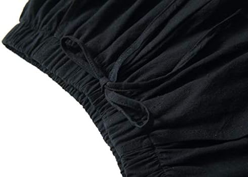 Shortsенски шорцеви плус големина случајна еластична половината за влечење удобни панталони со чипка